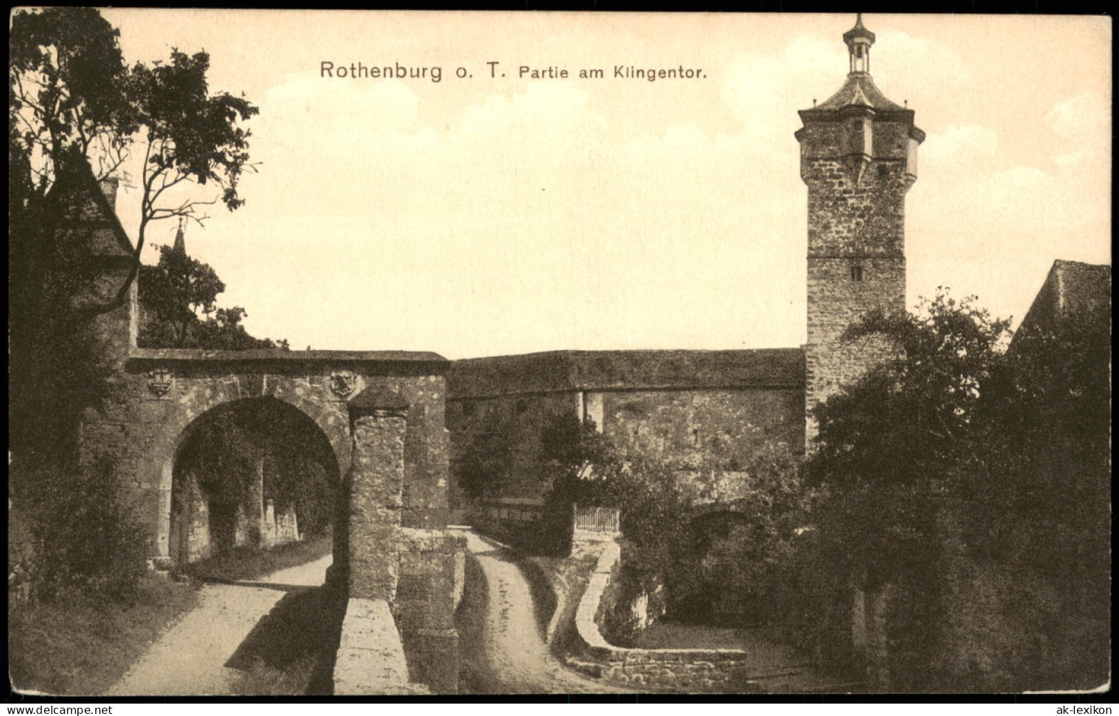Ansichtskarte Rothenburg Ob Der Tauber Partie Am Klingentor 1910 - Rothenburg O. D. Tauber