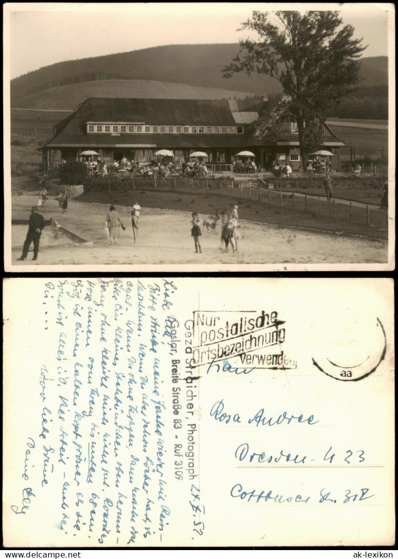 Ansichtskarte  Restaurant - Terrasse, Harz 1957 - Unclassified