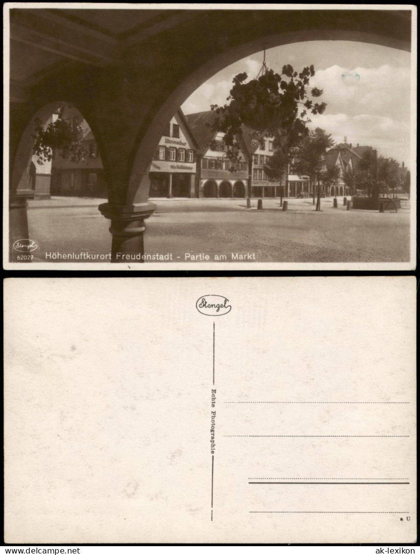 Ansichtskarte Freudenstadt Marktplatz, Lauben 1930 - Freudenstadt