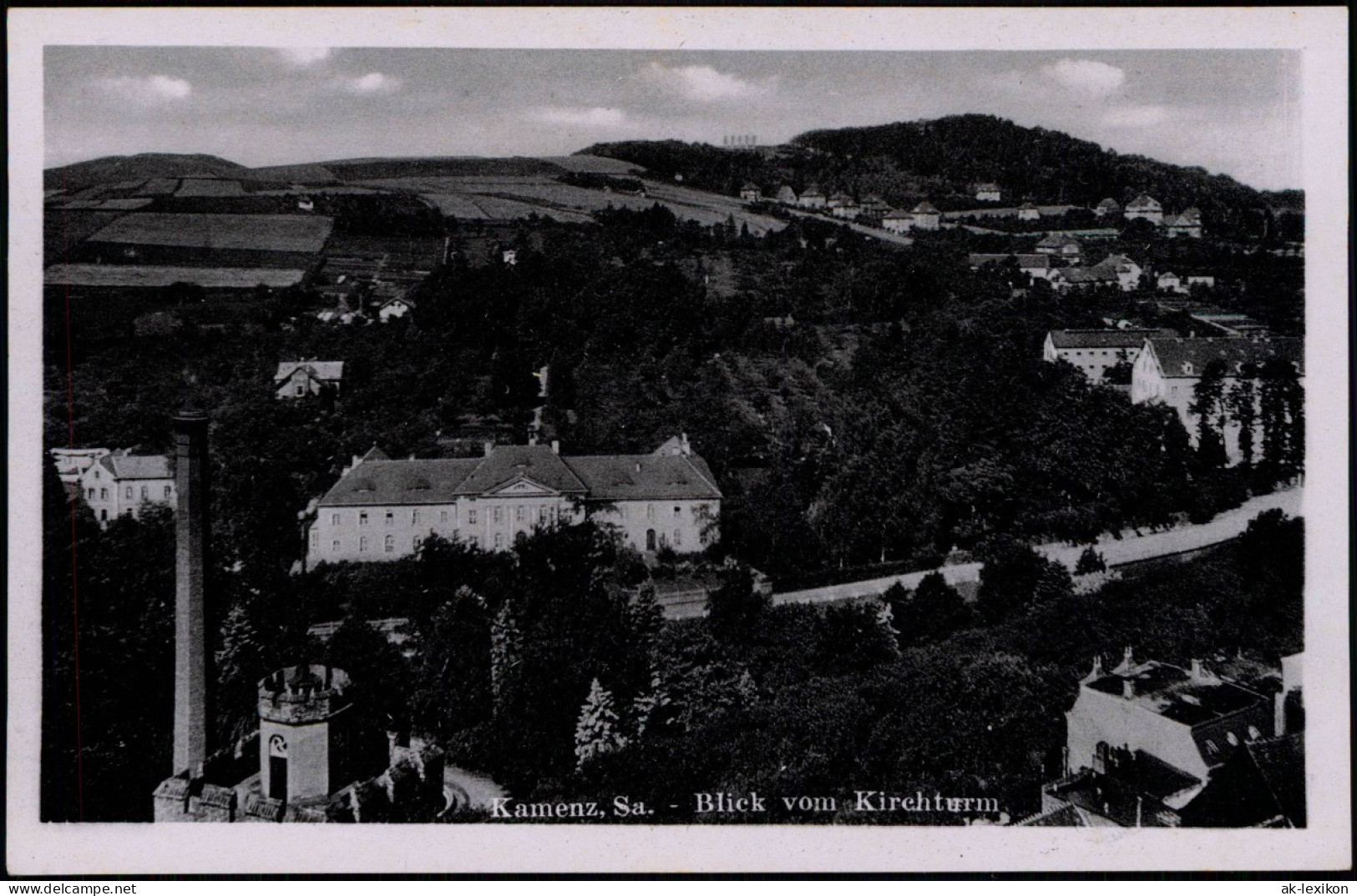 Ansichtskarte Kamenz Kamjenc Panorama-Ansicht Blick Vom Kirchturm 1930 - Kamenz