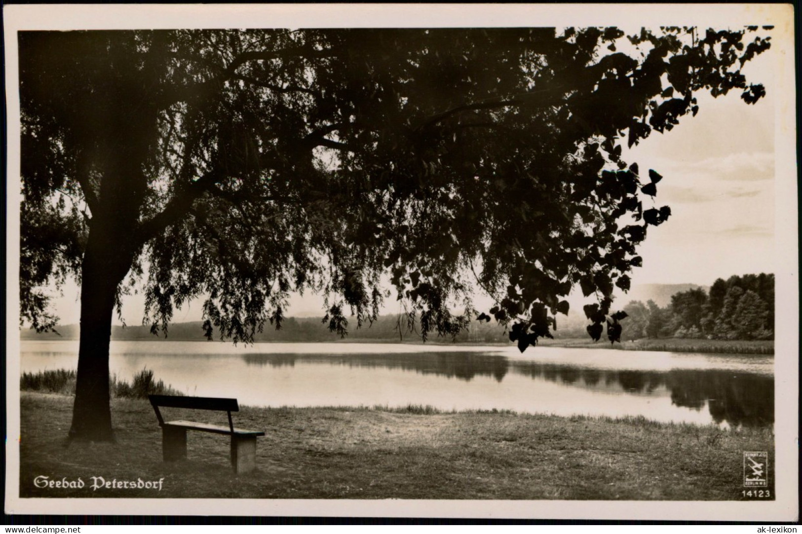 Ansichtskarte Petersdorf-Bad Saarow Bank Am See 1932 - Bad Saarow