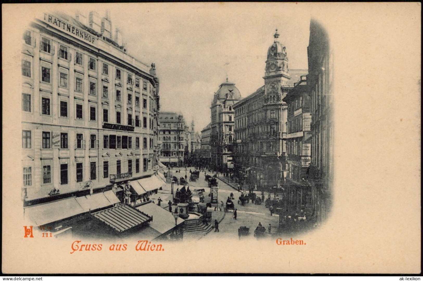 Ansichtskarte Wien Graben 1907 - Autres & Non Classés