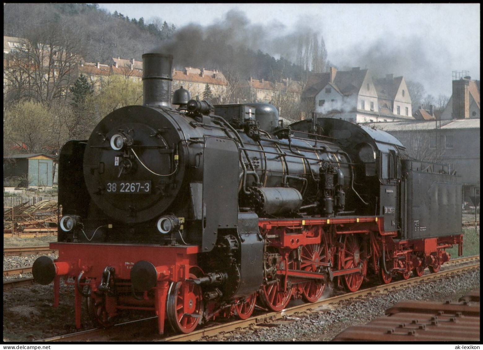 Ansichtskarte  Eisenbahn Motiv-AK Dampflokomotive P8 Im Werk Meiningen 1992 - Treinen