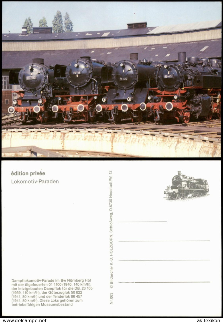 Eisenbahn & Bahn-Verkehr Dampflokomotiv-Parade Im Bw Nürnberg Hbf 1980 - Treinen