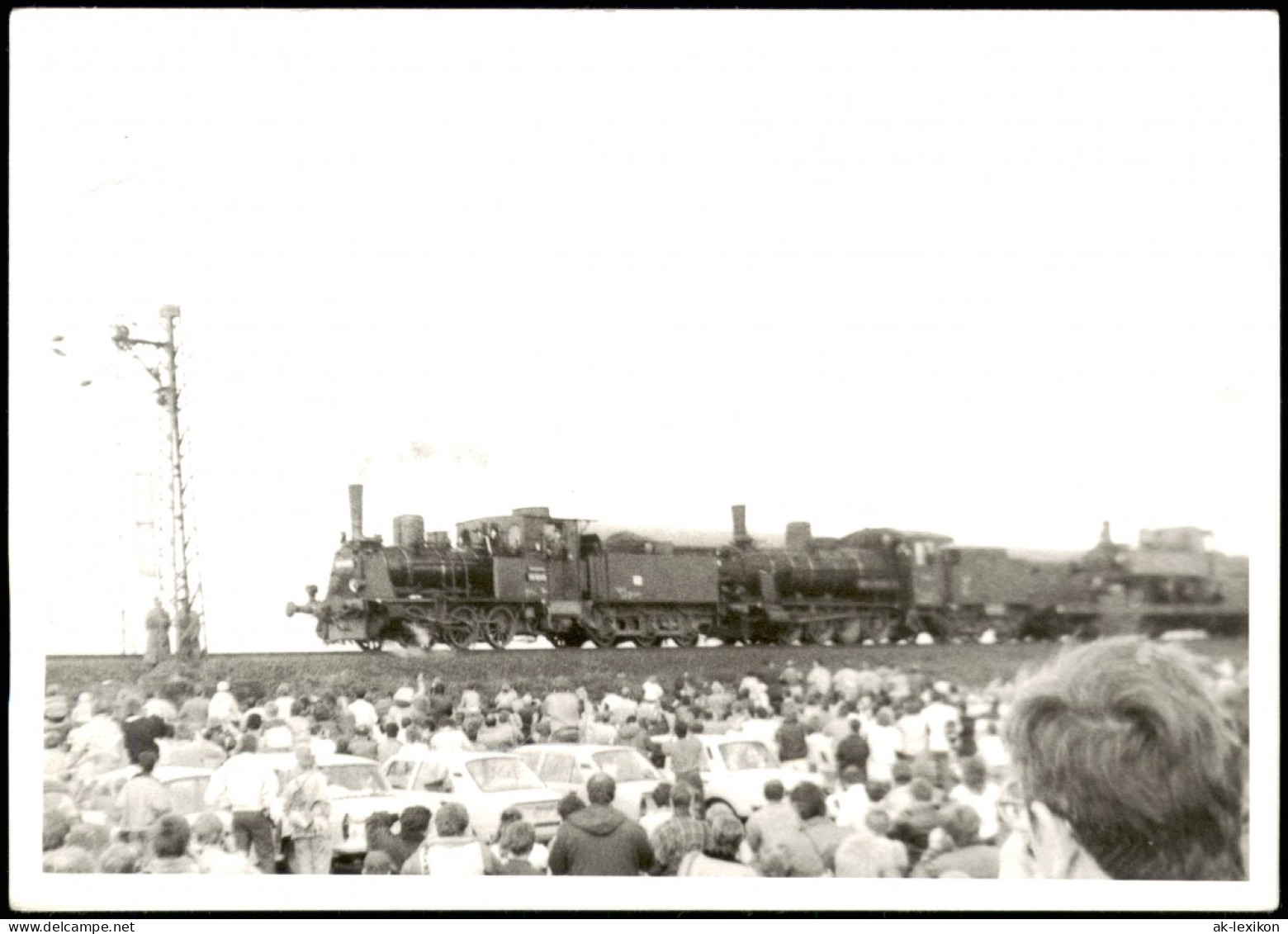 Foto  Dampflokomotiven Parade Menschenmenge# 1972 Privatfoto - Treinen