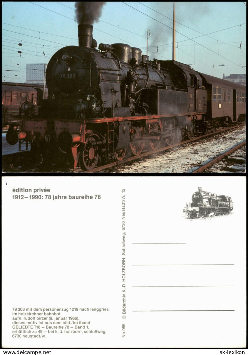 Eisenbahn & Bahn-Verkehr Dampflokomotive Im Bahnhof Holzkirchen 1980 - Treinen