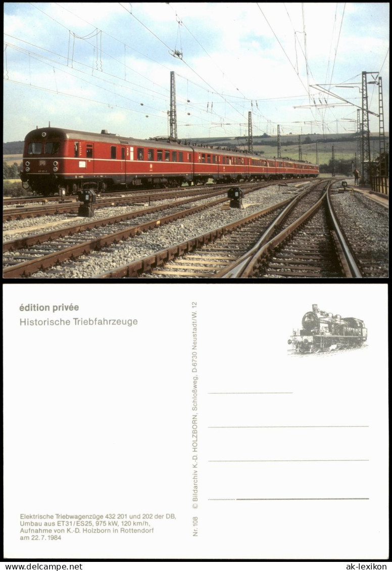Eisenbahn & Bahn-Verkehr Elektrische Triebwagenzüge In Rottendorf 1984 - Treinen