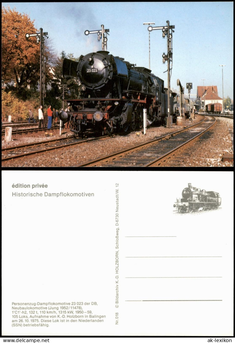 Historische Dampflokomotive Personenzug-Dampflok Baureihe 23 023 Der DB 1980 - Treinen