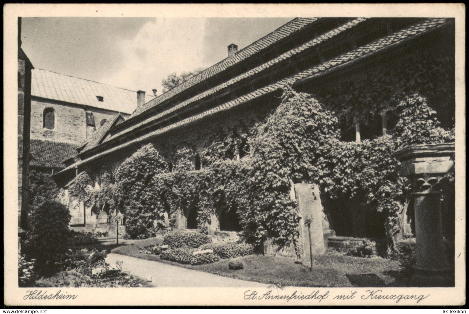 Ansichtskarte Hildesheim Fried St. Annenfriedhof Mit Kreuzgang 1928 - Hildesheim