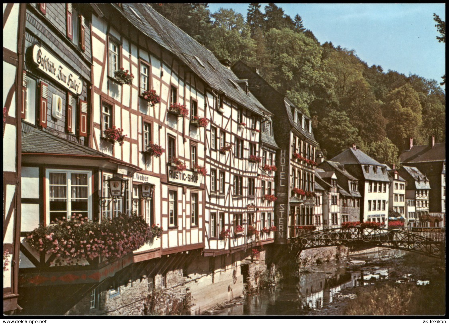 Ansichtskarte Monschau/Eifel Montjoie Fachwerkhäuser An Der Rur 1980 - Monschau