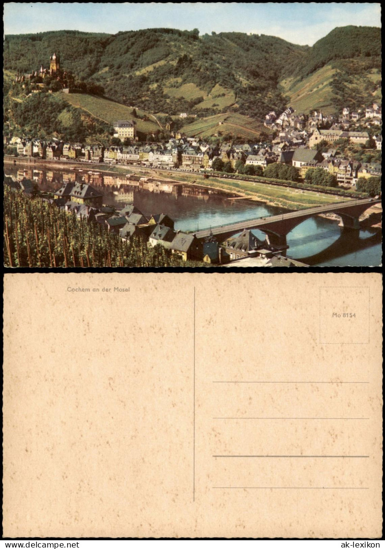 Ansichtskarte Cochem Kochem Panorama-Ansicht Mosel, Ortspartie 1965 - Cochem