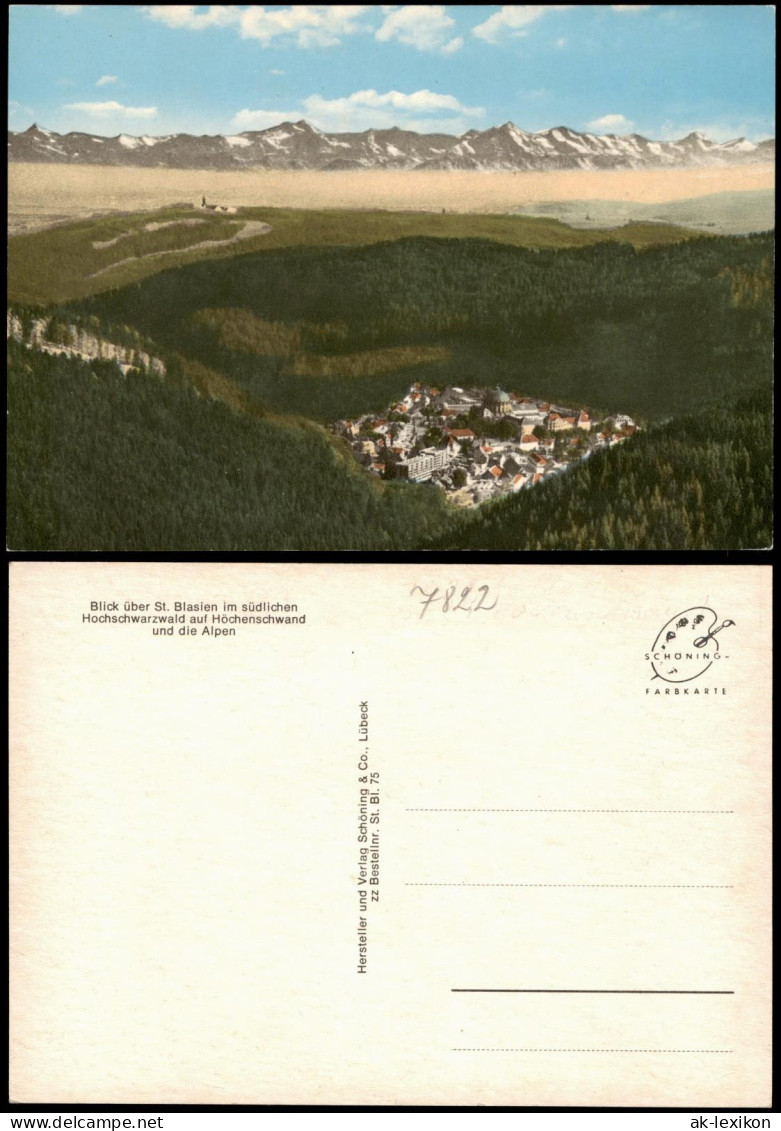 St. Blasien Hochschwarzwald Auf Höchenschwand Panorama-Ansicht 1960 - St. Blasien