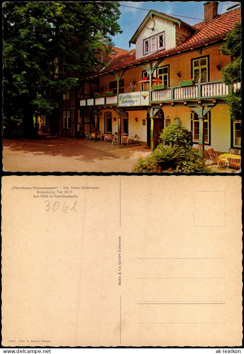 Ansichtskarte Bückeburg Forsthaus Heinemeyer Inh. Hans Uhlemeyer 1970 - Bueckeburg