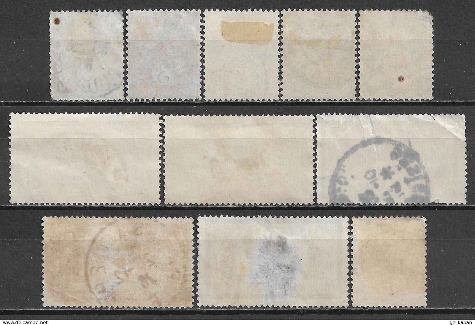 1900-1927 FRANCE Set Of 11 USED STAMPS (Scott # 111,113,117,121,123,125,127,129,134) CV $9.50 - Oblitérés