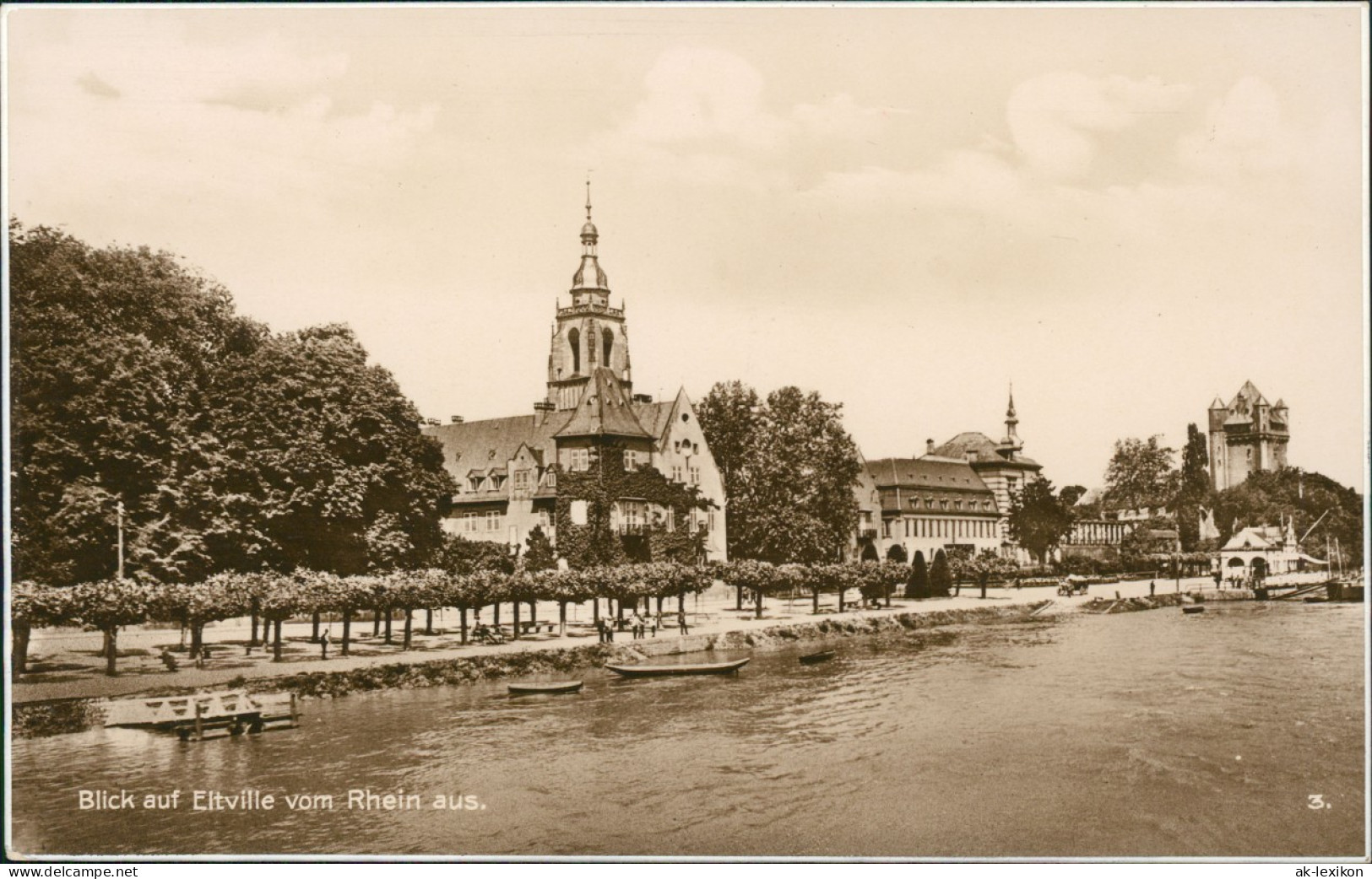 Ansichtskarte Eltville Am Rhein Blick Auf Eltville Vom Rhein Aus 1930 - Eltville