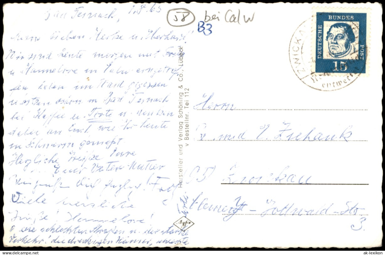 Bad Teinach-Zavelstein Mehrbildkarte  Gruss Aus D. Schwarzwald 1965 - Bad Teinach