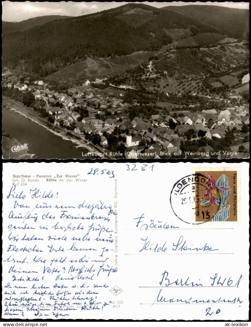 Rühle-Bodenwerder Rühle Oberweser  Weinberg Und Vogler  Flugzeug Aus 1963/1962 - Bodenwerder