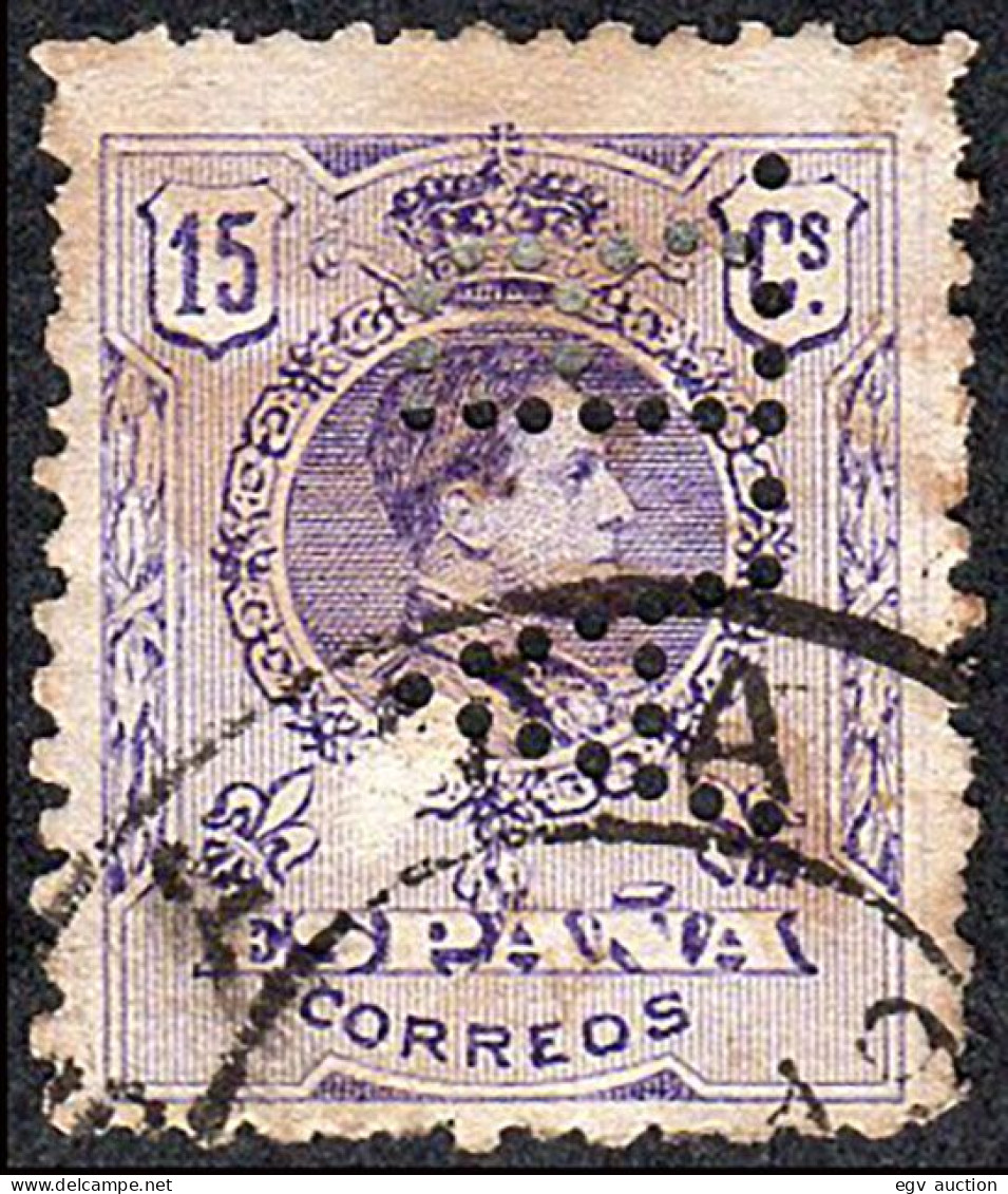 Málaga - Edi O 270 - Perforado "A.B" (Antonio Barceló) - Used Stamps