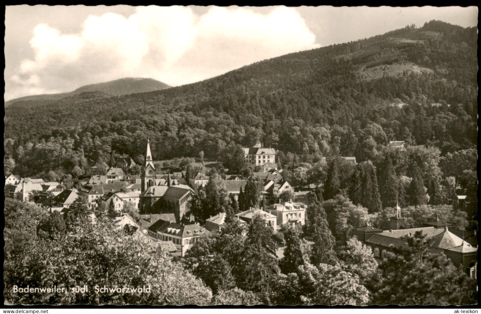 Ansichtskarte Badenweiler Panorama-Ansicht Südl. Schwarzwald 1960 - Badenweiler