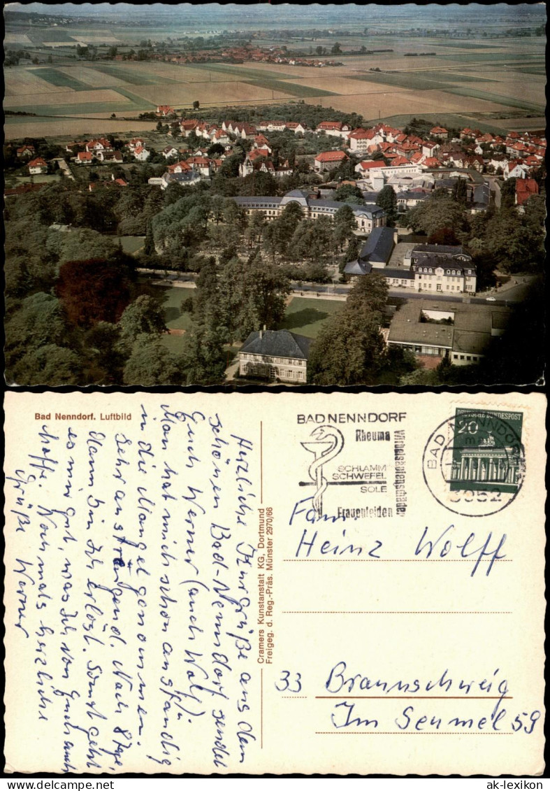 Ansichtskarte Bad Nenndorf Luftbild 1963 - Bad Nenndorf