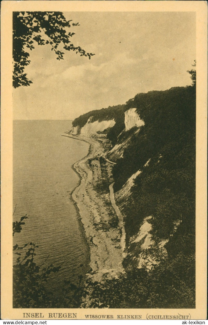 Stubbenkammer-Sassnitz INSEL RUEGEN WISSOWER KLINKEN (CICILIENSICHT) 1930 - Sassnitz