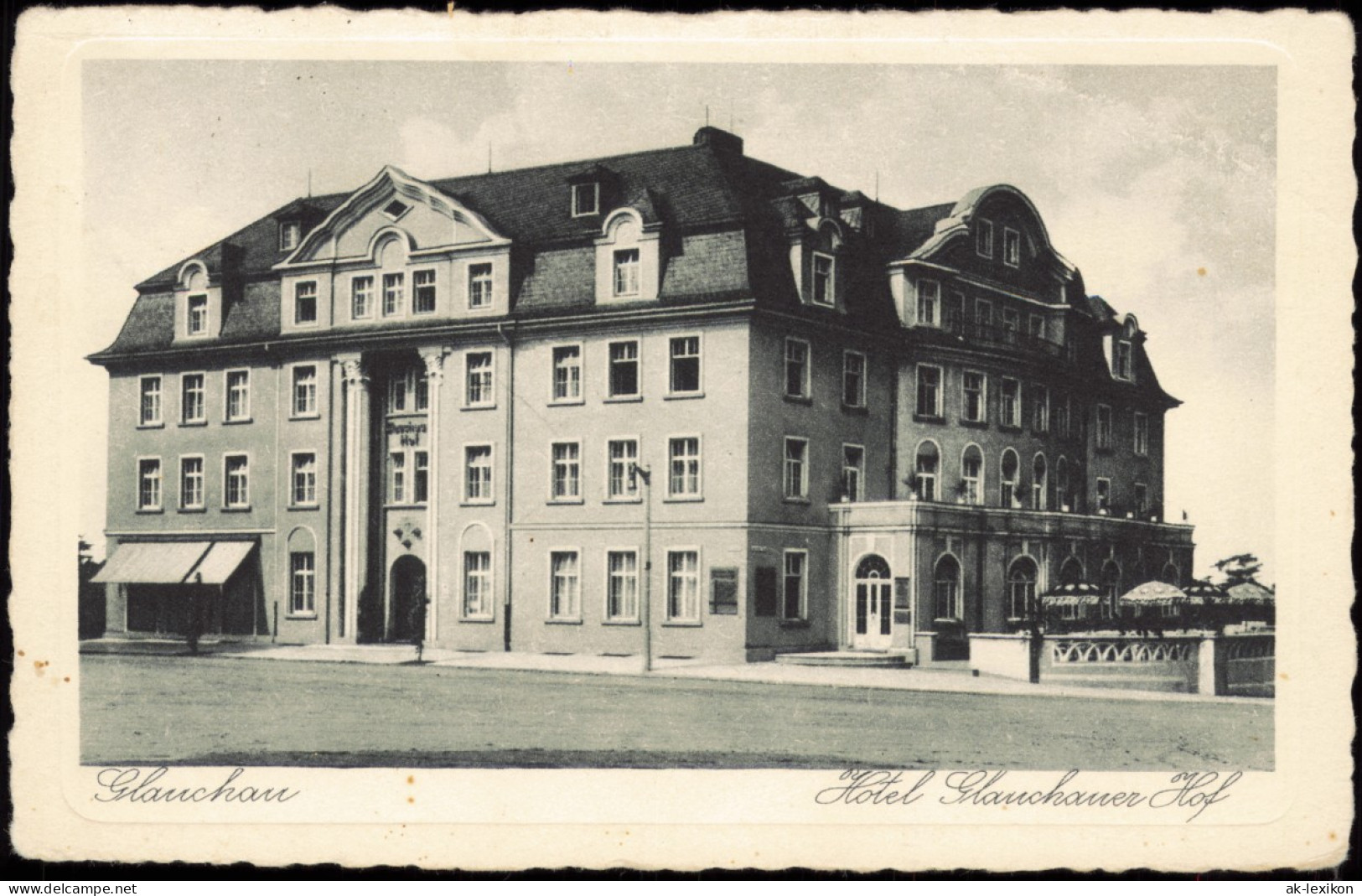 Ansichtskarte Glauchau Hotel Glauchauer Hof 1942 - Glauchau