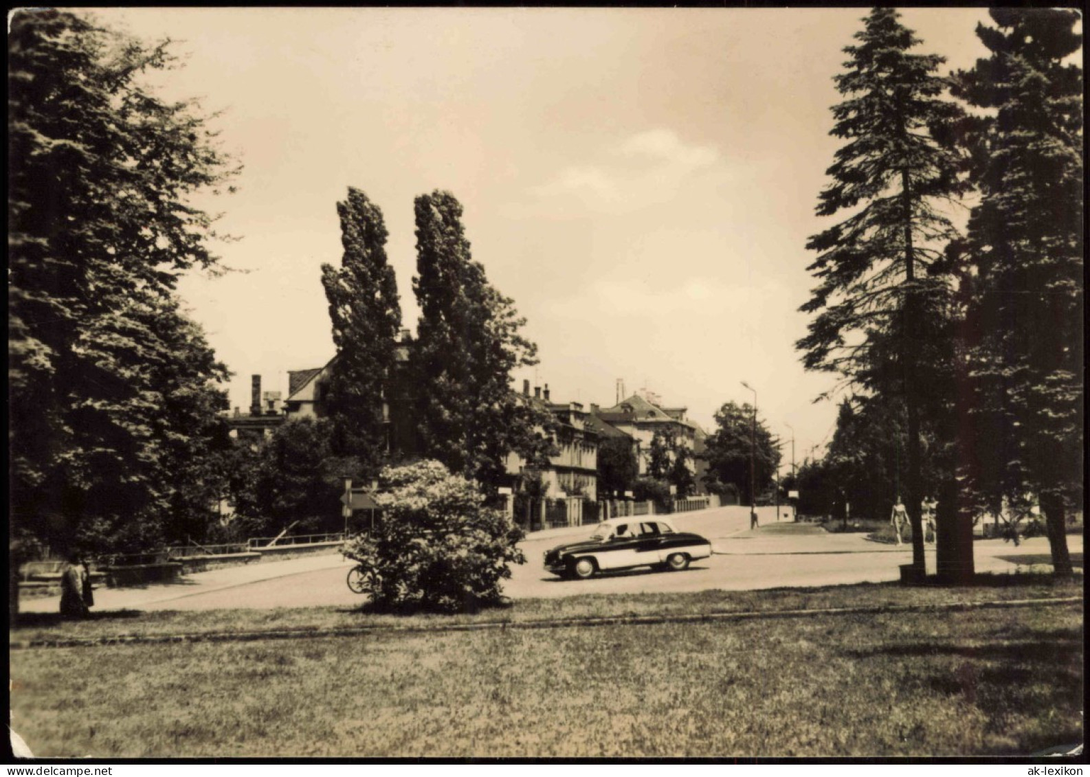 Ansichtskarte Limbach-Limbach-Oberfrohna Straßenpartie Auto Wartburg 1967 - Limbach-Oberfrohna