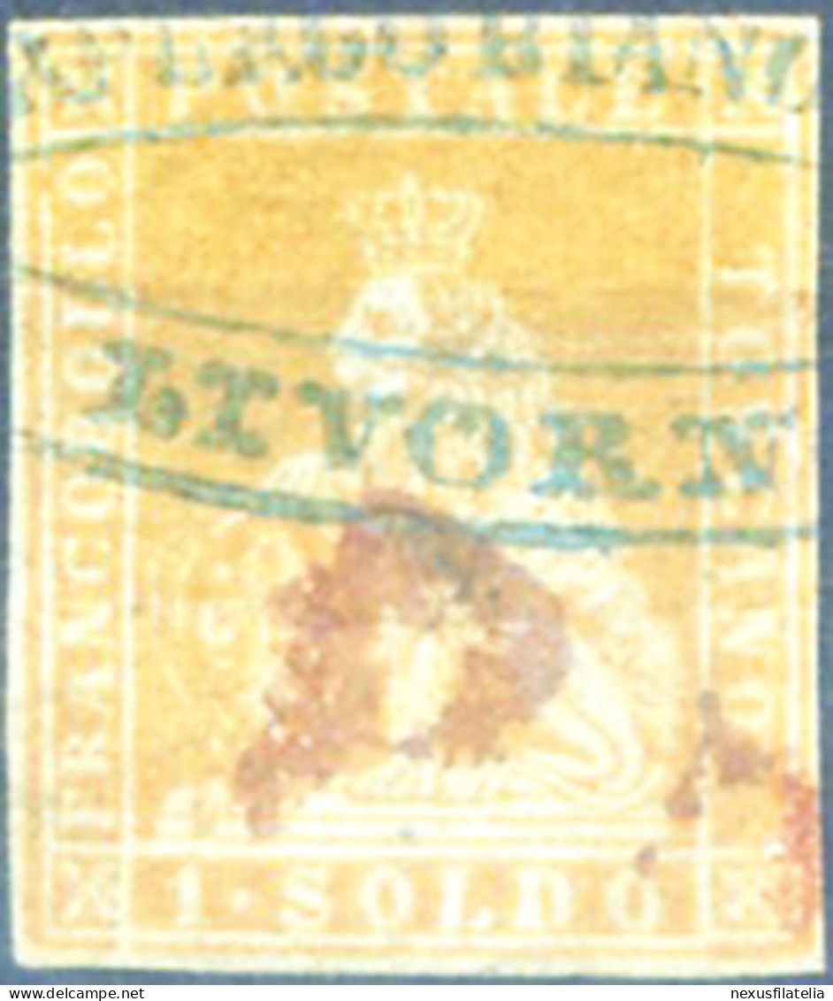 Toscana. Marzocco 1 S. 1851-1852. Usato. - Unclassified