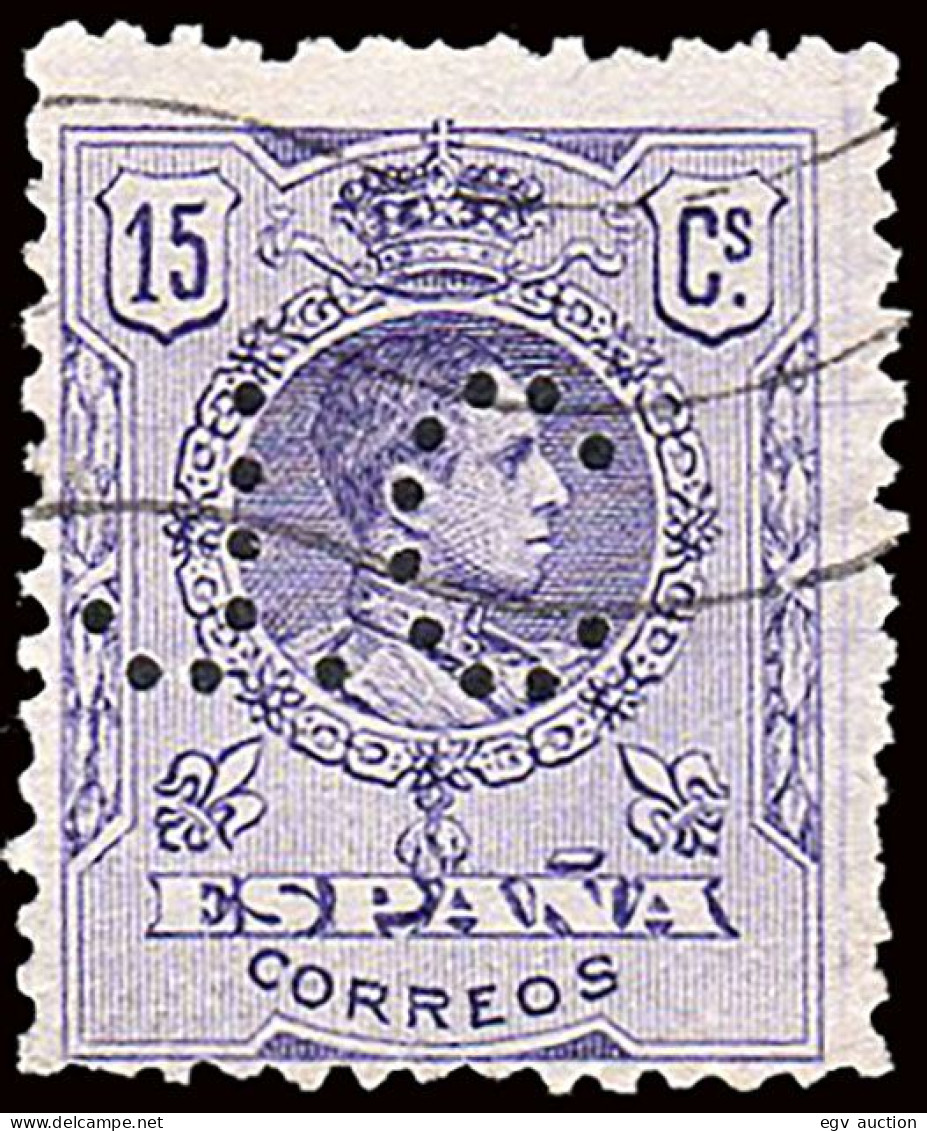 Málaga - Edi O 270 - Perforado "J.C." (José Creixell - Adunas) - Used Stamps