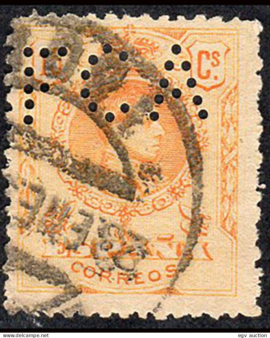 Málaga - Edi O 271 - Perforado "FCA" (Ferrocarriles Andaluces) - Used Stamps