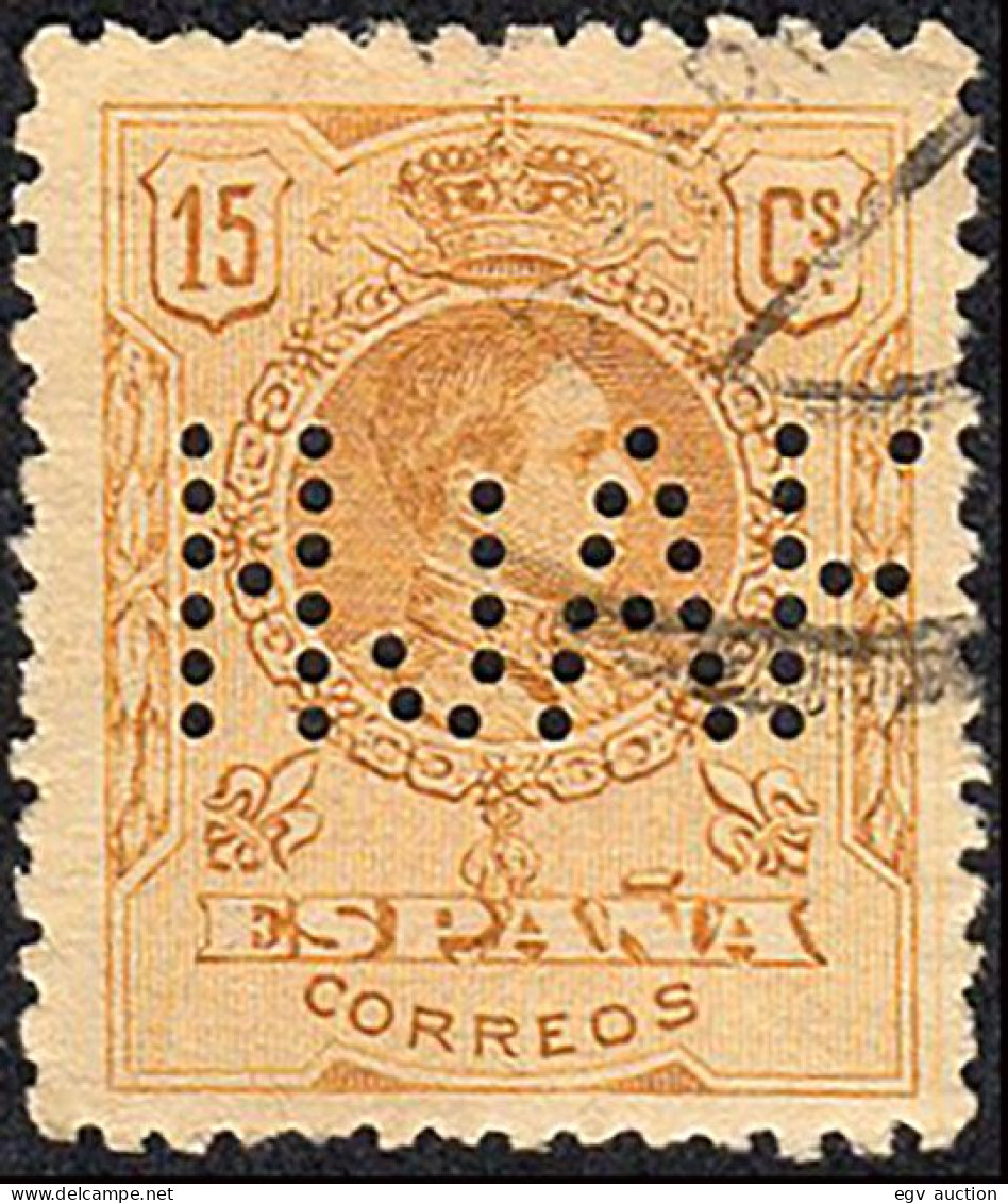 Málaga - Edi O 271 - Perforado "HJAF" - Used Stamps