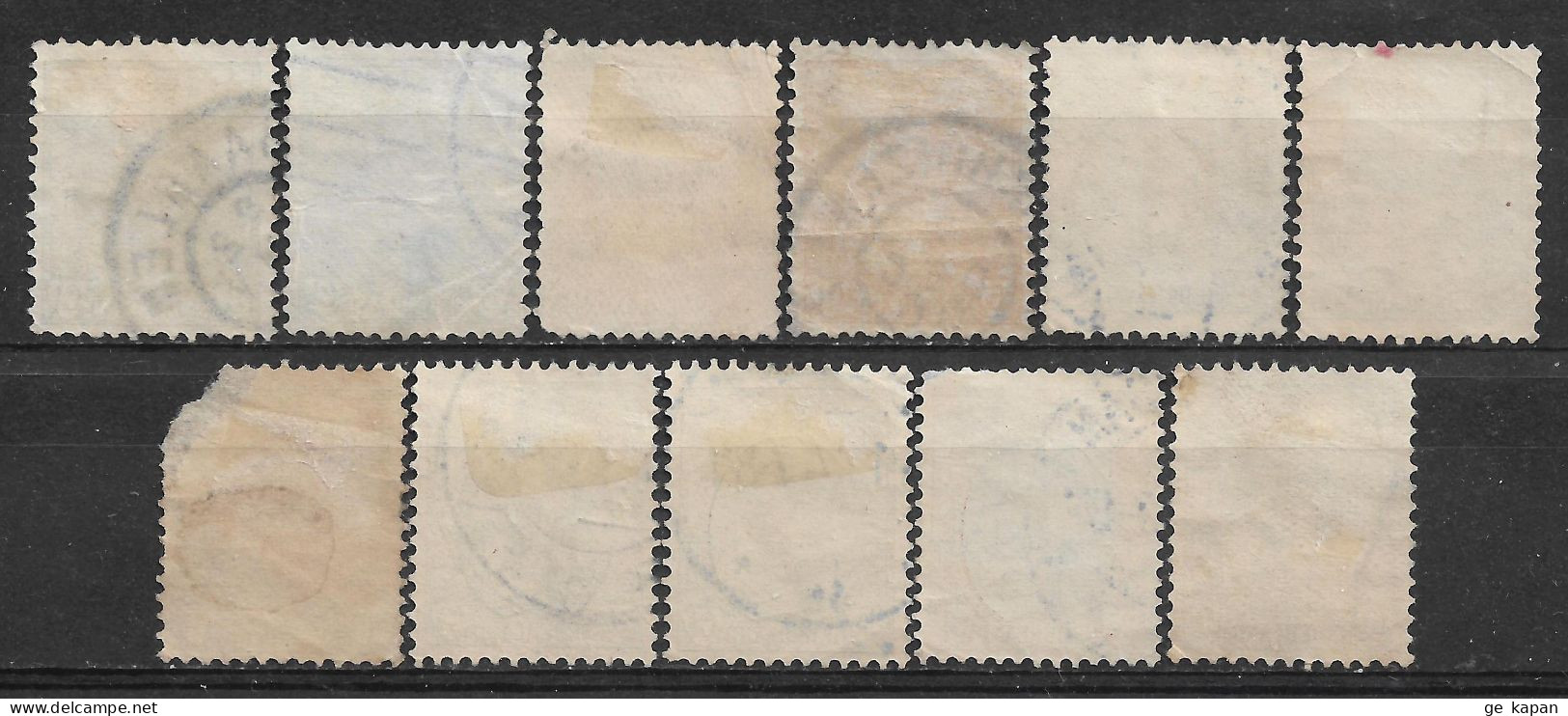 1899-1922 NETHERLANDS Set Of 11 Used Stamps (Scott # 62,65,68,70,75-77,110) CV $3.00 - Usados