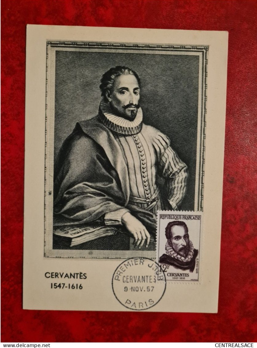 Carte 1957 MAXI   PARIS Cervantes - Non Classés