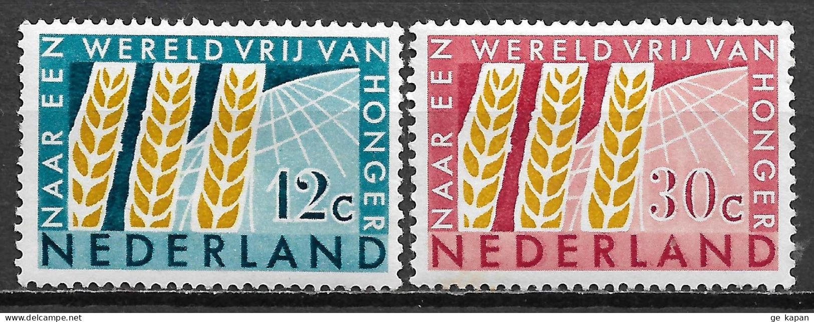 1963 NETHERLANDS Complete Set Of 2 MVLH STAMPS (Michel # 791,792) CV €1.50 - Neufs