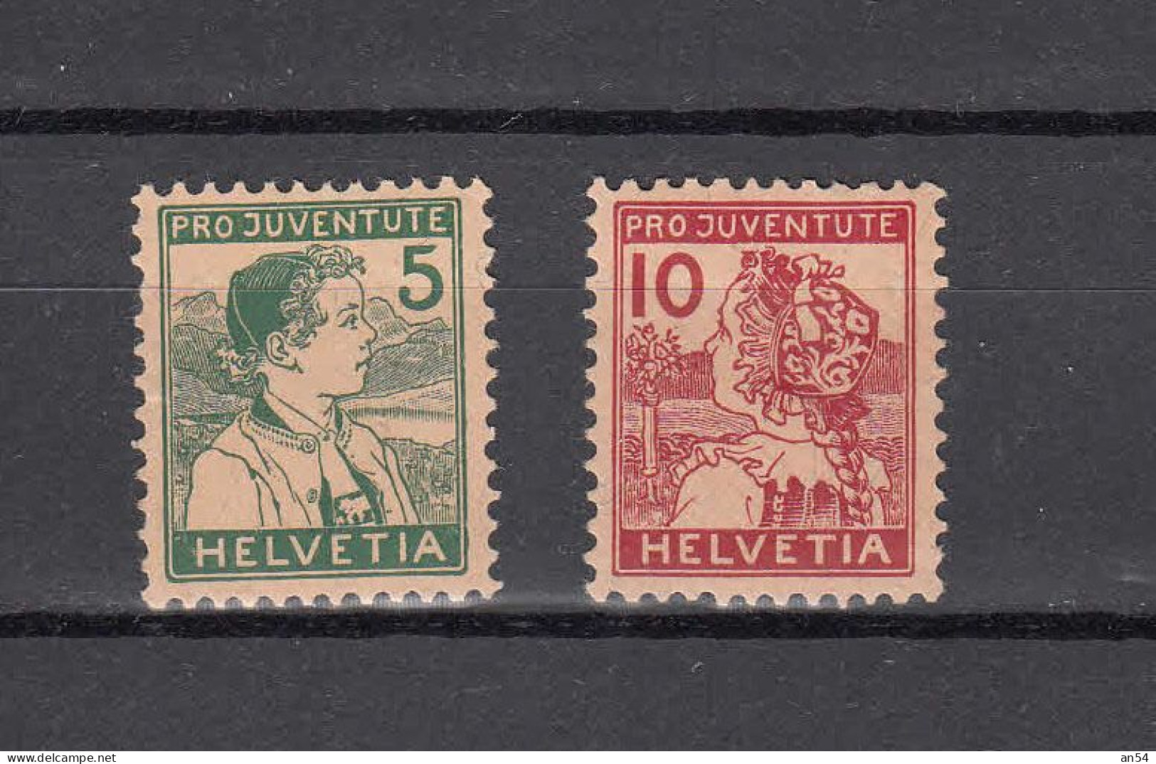 PJ   1915     N° J2** - J3*  NEUFS    COTE 85.00        CATALOGUE SBK - Unused Stamps