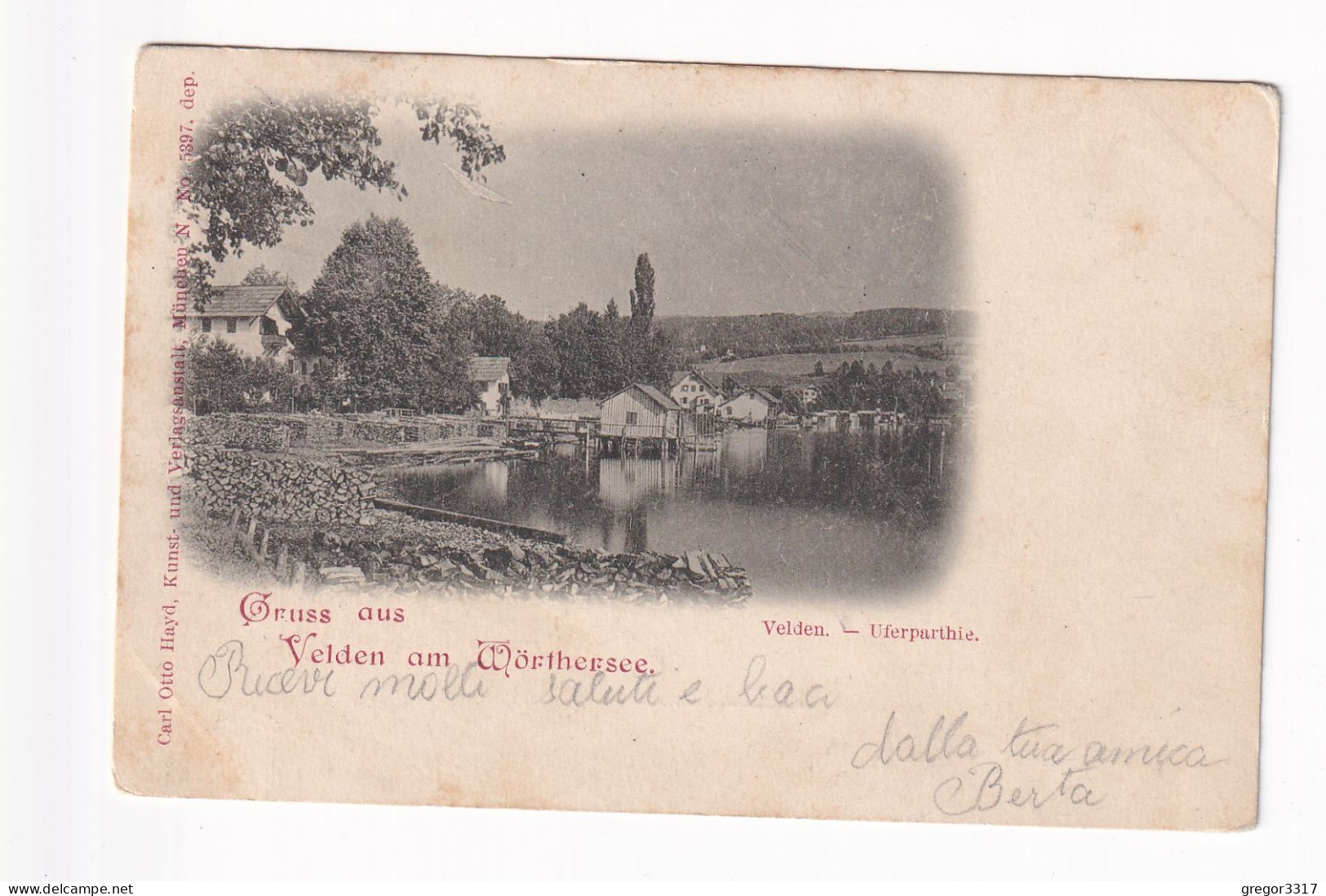 E6080) GRUSS Aus VELDEN Am Wörthersee - Kärnten - Velden Uferparthie - ALT !! 1898 - Velden