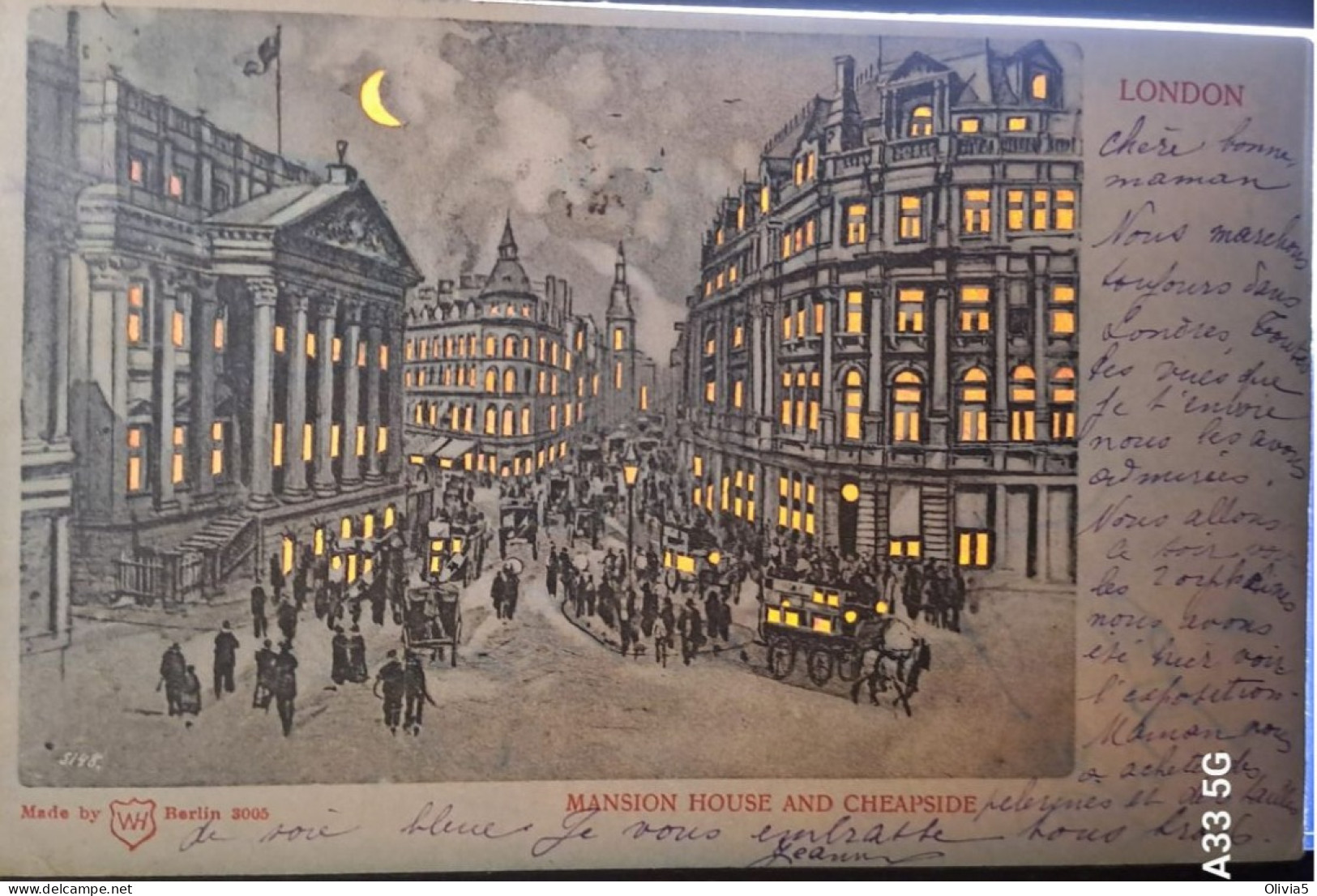 LONDON - MANSION HOUSE AND CHEAPSIDE - Halt Gegen Das Licht/Durchscheink.