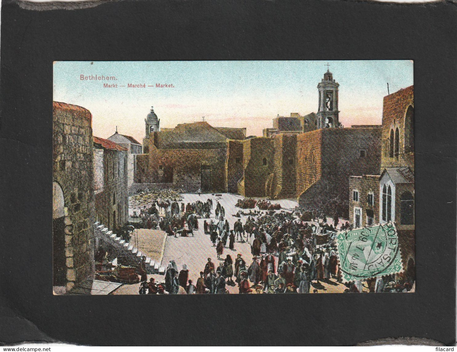 128132          Palestina,     Bethlehem,     Markt,    VG   1909 - Palestine