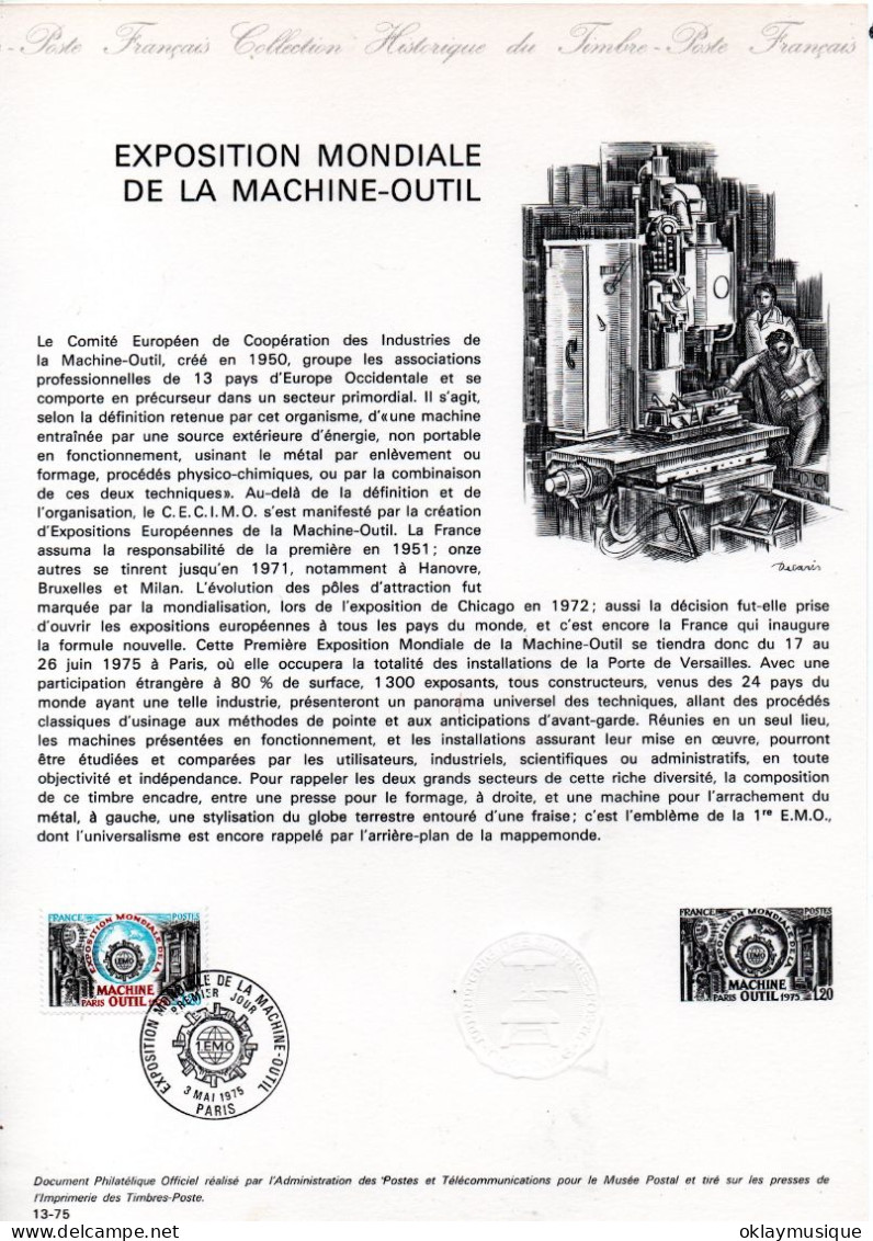 1975 03-05 (exposition Mondiale De La Machine-outil) - Documents De La Poste