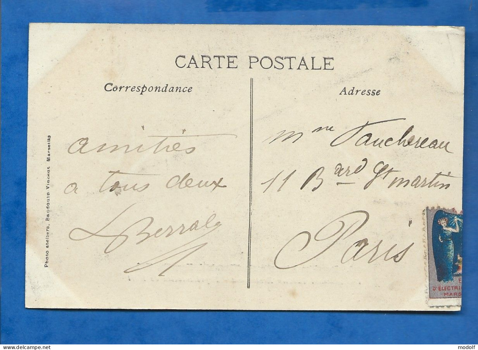 CPA - 13 - Marseille - Exposition Internationale D'Electricité - International Théâtre Restaurant - Circulée En 1908 - Internationale Tentoonstelling Voor Elektriciteit En Andere