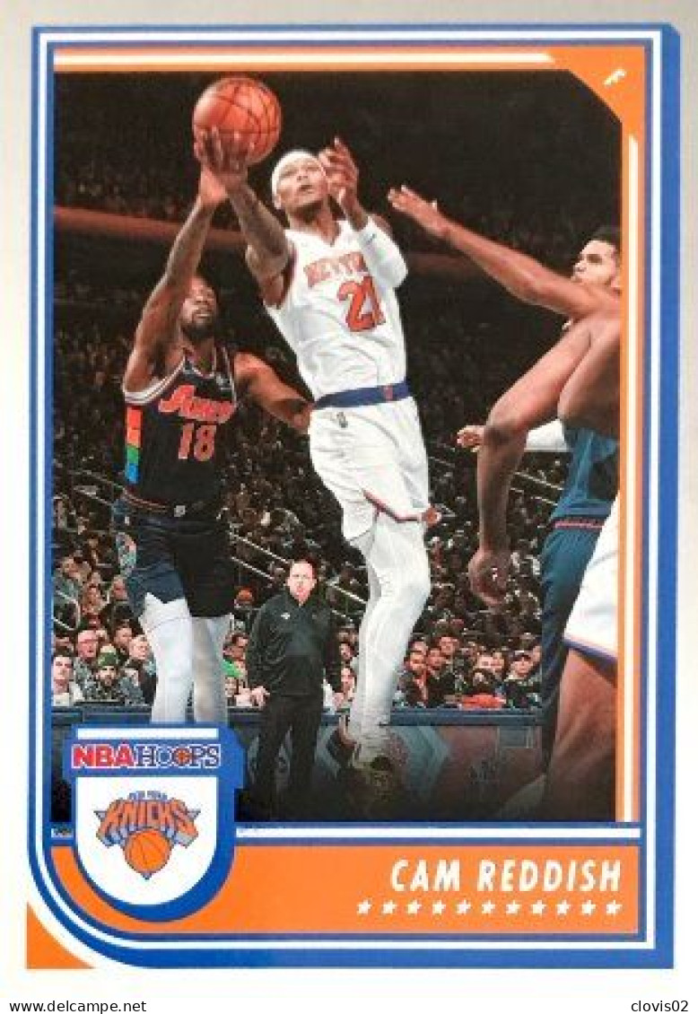 25 Cam Reddish - New York Knicks - Carte Panini 2022-2023 NBA Hoops Base Cards - Autres & Non Classés