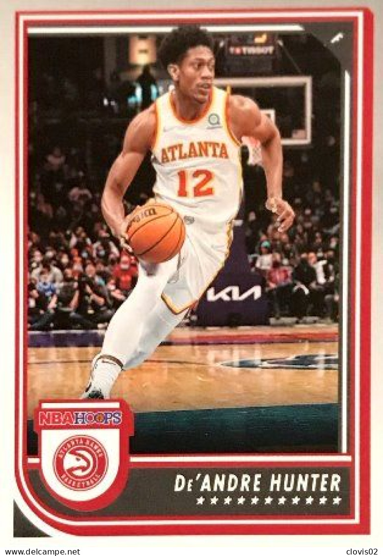 82 De'Andre Hunter - Atlanta Hawks - Carte Panini 2022-2023 NBA Hoops Base Cards - Autres & Non Classés