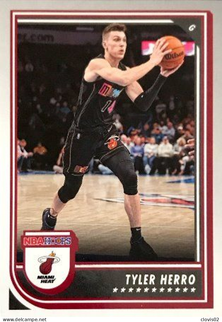 96 Tyler Herro - Miami Heat - Carte Panini 2022-2023 NBA Hoops Base Cards - Andere & Zonder Classificatie