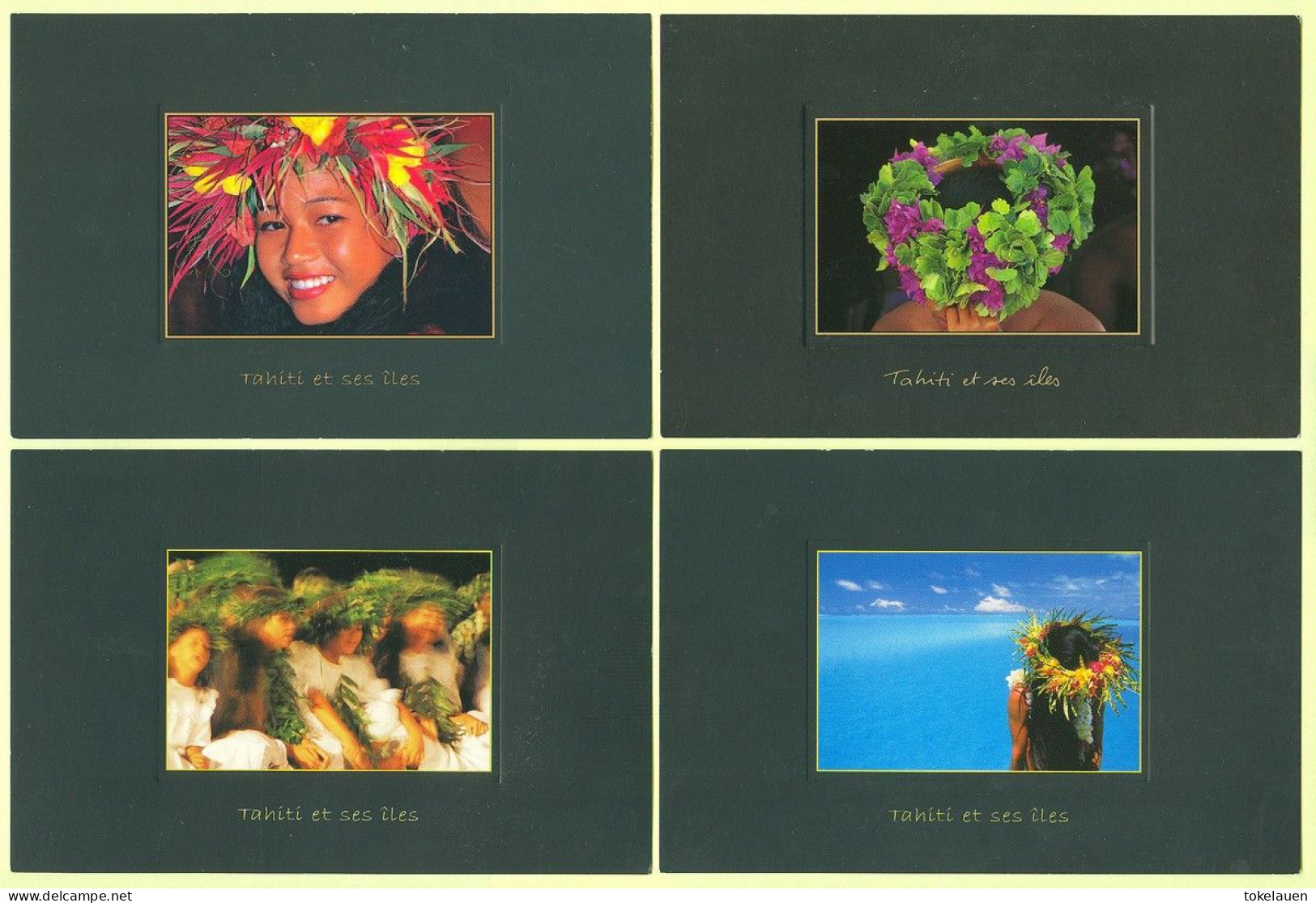 Lot Collection 7x Art Postcards French Polynesia South Pacific Sud Pacifique - French Polynesia