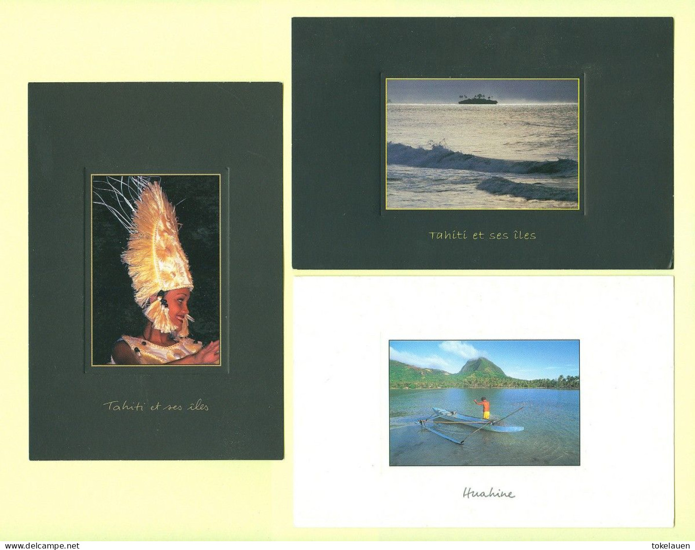 Lot Collection 7x Art Postcards French Polynesia South Pacific Sud Pacifique - Polinesia Francesa