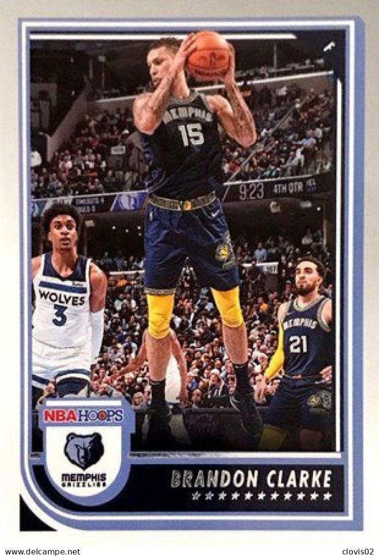 139 Brandon Clarke - Memphis Grizzlies - Carte Panini 2022-2023 NBA Hoops Base Cards - Altri & Non Classificati