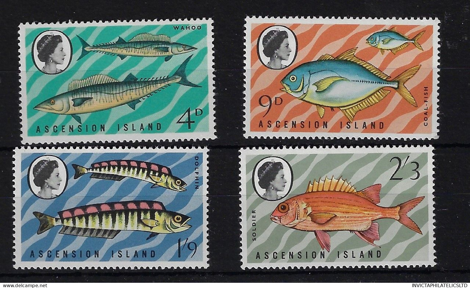 ASCENSION SG126/9, 1970 FISH (3RD) MNH - Ascension