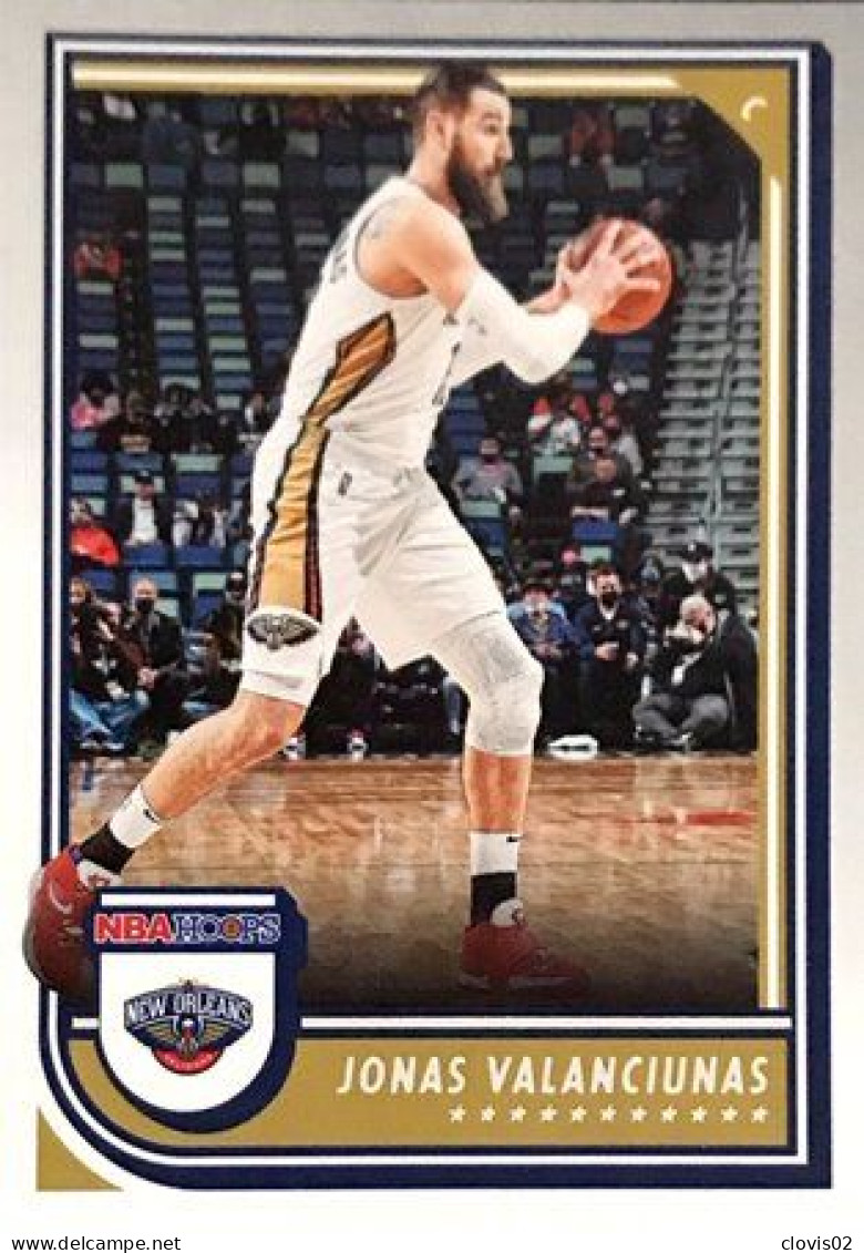 143 Jonas Valanciunas - New Orleans Pelicans - Carte Panini 2022-2023 NBA Hoops Base Cards - Other & Unclassified