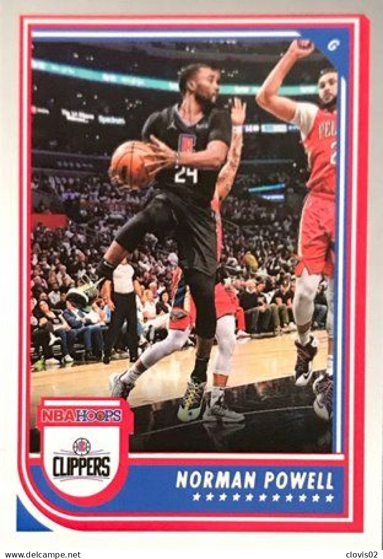 182 Norman Powell - Los Angeles Clippers - Carte Panini 2022-2023 NBA Hoops Base Cards - Otros & Sin Clasificación