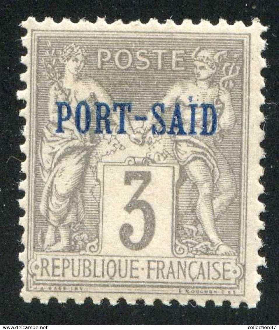 REF 086 > PORT SAID < N° 3 * Variété 1 Seul Point Sur Le I De Said < Neuf Ch - MH * - Unused Stamps